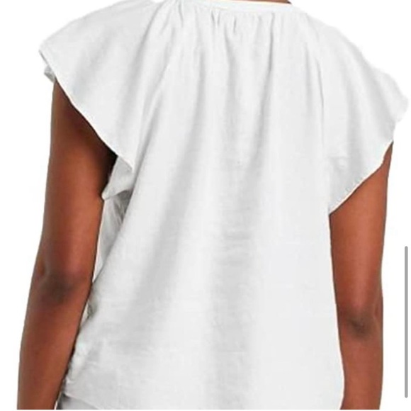 Universal Thread Flutter Short Sleeve Blouse - White - XS - Picture 10 of 11